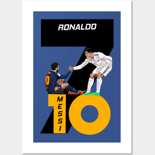 Cristiano Ronaldo and Lionel Messi Posters and Art